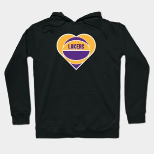 Heart Shaped Los Angeles Lakers Basketball Hoodie